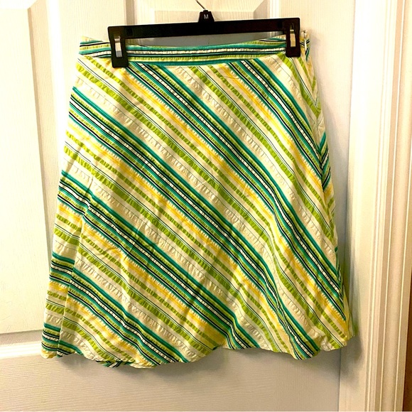 Ann Taylor Dresses & Skirts - Ann Taylor Green Striped Skirt